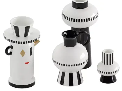 Abstract Ceramic Vase 3D model