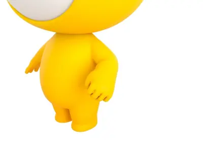 Character264 Rigged Mascot 3D model