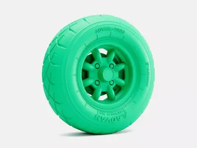 10x4 Minilite Wheel Yokohama A032R Tire 3D print model