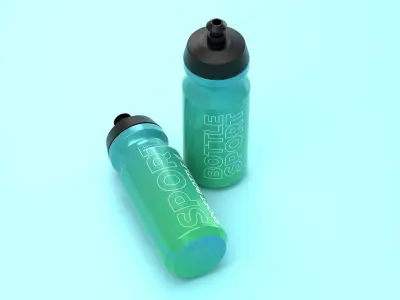 Sport Bottle 3D Packaging 3D model