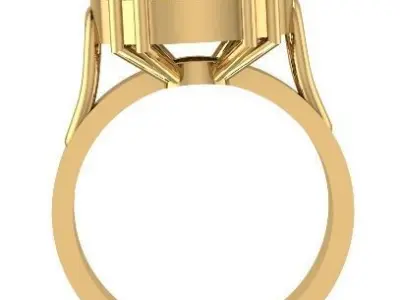 RING for stone 13mm Free 3D model