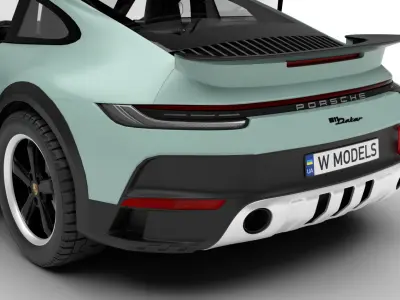 Porsche 911 Dakar HQ 3D model