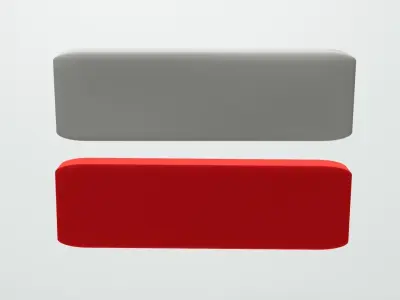 SUBSCRIBE and SUBSCRIBED Button Free low-poly 3D model