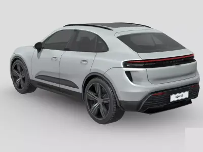 Porsche Macan Turbo Electric Low-poly 3D model