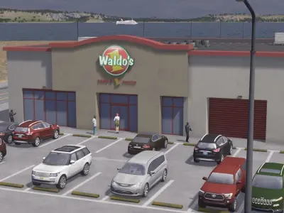 Waldos Mart Low-poly 3D model