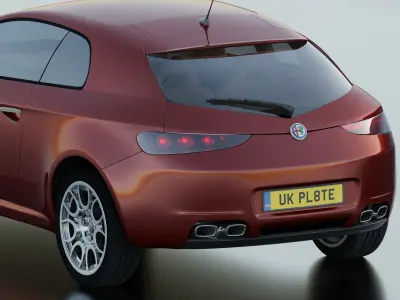 Alpha alfa romeo car 3D model