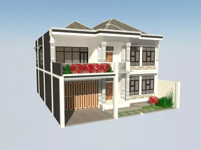 2 Floor House Classic A 3D model