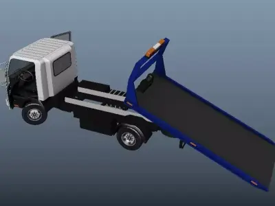 Isuzu truck Low-poly 3D model
