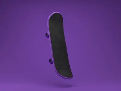 Kids Skateboard Free 3D model