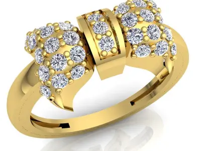 Luxury Woman Ring 3d Model And Render Detail 3D print model