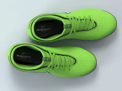 Green Football Boots 3D model