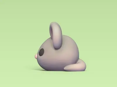 Round Mouse 3D print model