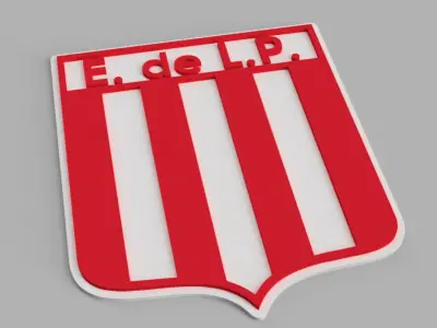 Club Estudiantes de La Plata Shield Logo Football Wall Painting Free 3D print model
