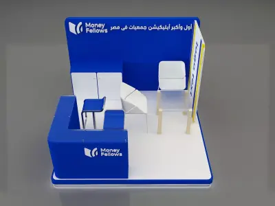 Booth Exhibition Stand a653c 3D model