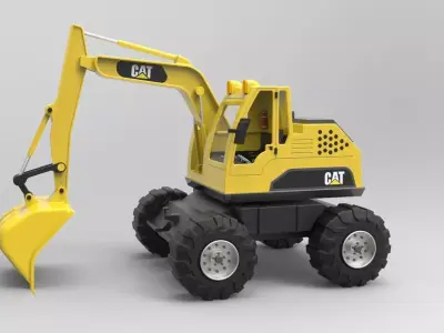 Excavator real toy 3D print model