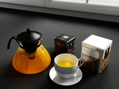 Tea break 3D model