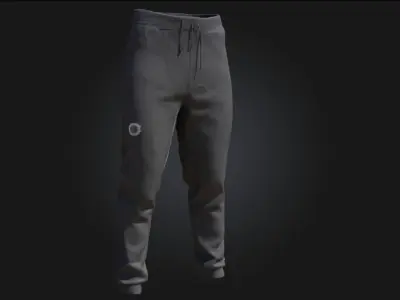 Black Joggers Design Casual Sportswear Model for Urban 3D model