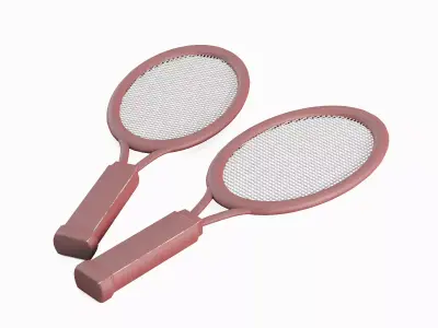 Tennis Racket 06 Low-poly 3D model