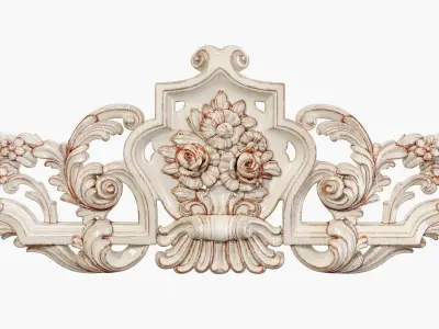 Classic carved 121 3D model