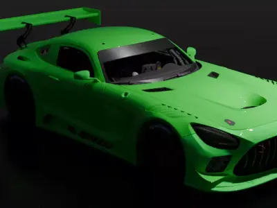 2020 Mercedes-AMG GT3 3D model