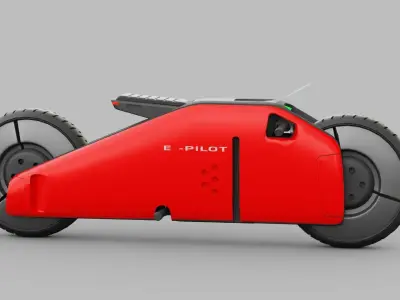 E-BIKE RIGGED 3D model