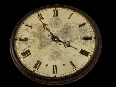 Titanic Deck Wall Clock 3D model