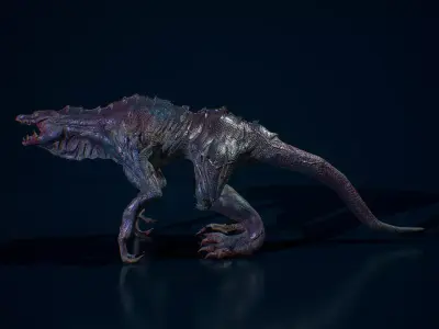 Mutated Toxic Beast - Game Ready 3D Creature Model Low-poly 3D model