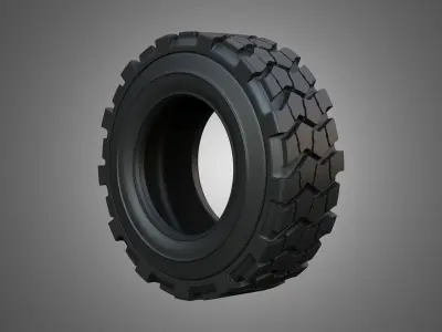 Tractor Tire 002 - One Piece 3D model