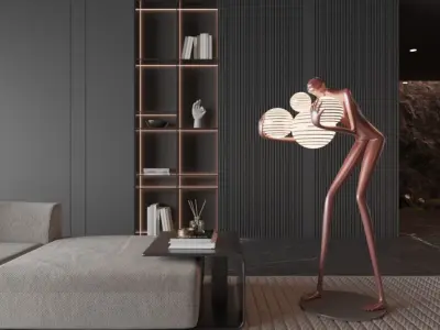 Modern living room-7 3D model