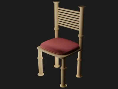 Wooden Chair  Free 3D model