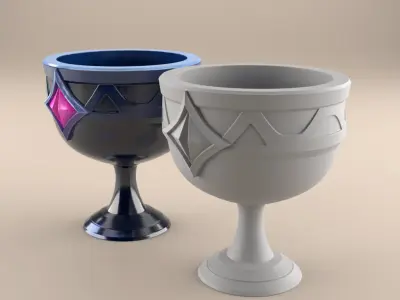 Fantasy Chalice planter urn candy container candle holder 3D print model