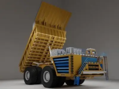 Kamaz dump truck 3D model
