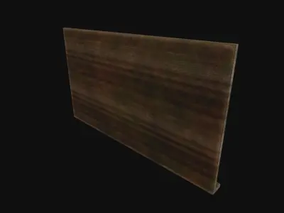 Old Chalkboard Low-poly 3D model