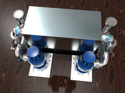 Sewer System Water Pump 3D model