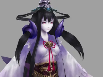 Angel final fantasy xiv character art Low-poly 3D model