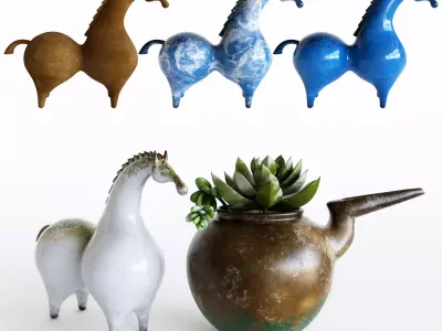 pottery horse 3D model