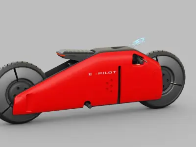 E-BIKE RIGGED 3D model