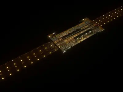 SUBWAY  CAR - TUNNEL - STATION 3D model