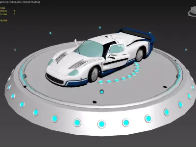 Maserati MC12 Low-poly 3D model