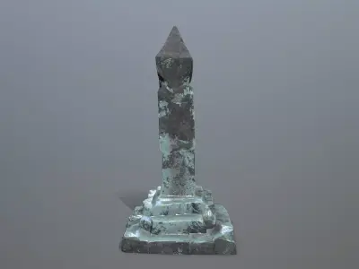 ice pillar Low-poly 3D model purchase