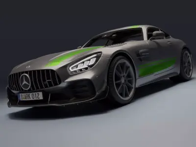 Mercedes-Benz AMG GT R Low-poly 3D model