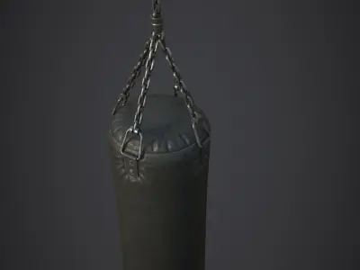 Punching Bag Low-poly 3D model