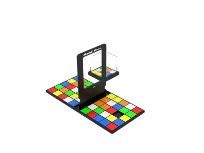 Rubiks Cube Racing Game 3D model
