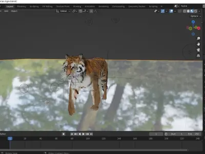 updated realistic siberian tiger 3d model 3D model