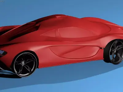 mclaren p1 Low-poly 3D model