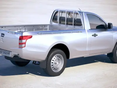 Mitsubishi L200 single cab 2016 3D model