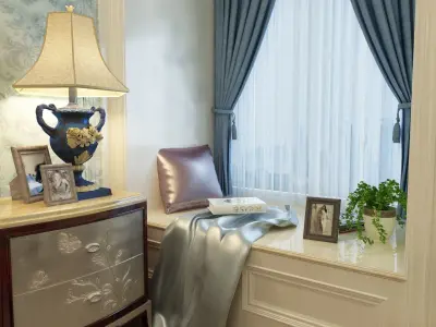 Bedroom with Sillbed in Royal Style 3D model