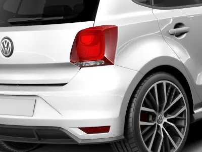 Volkswagen Polo GTI 5-door 2015 3D model