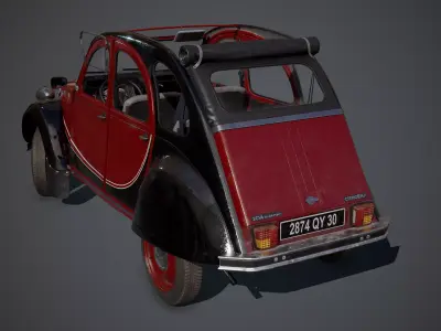 Citroen 2CV Free 3D model