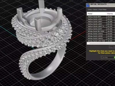 ring woman  3D print model 145